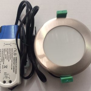 20099NLS 15W Dimmable Downlight 90mm cutout (Satin Nickle)