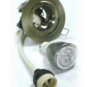 20301NLS 10W LED Gimble Downlight Satin Nickel Kit