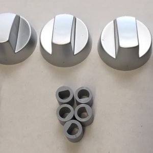 Oven Knobs Silver 5pk