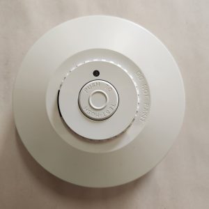 Red Smoke Alarms Surface Mounted Wireless Photoelectric Smoke Alarm with 10-Year Lithium Battery Back Up Interconnect